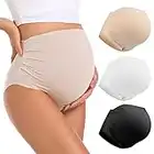 MOMATE Maternity Underwear Over Bump High Waist Full Coverage Pregnancy Panties Belly Support Maternity Clothes for Women