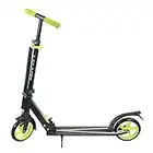 Geelife Scooters for Adults Teens Youths Boys Girls,2 Wheel Folding Kick Scooter,Height Adjustable Handle,Foldable Street Scooter with Carry Strap,220lbs Capacity (Green)