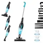 Intercleaner Corded Vacuum Cleaner, 15KPa Powerful Suction with 400W Motor, 12 in 1 Lightweight Bagless Stick Vac with Handheld, Ultra Quiet, for Hardwood Floor Carpet Car Pet Hair