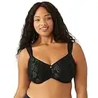 Wacoal Women's Awareness Full Figure Underwire Bra, Black, 40C