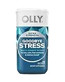 OLLY Ultra Strength Goodbye Stress Softgels, GABA, Ashwagandha, L-Theanine and Lemon Balm, Stress Relief Supplement - 60 Count