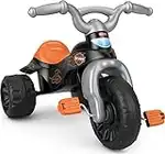 Fisher-Price Harley-Davidson Toddler Tricycle Tough Trike Bike with Handlebar Grips and Storage for Kids (Amazon Exclusive), Black