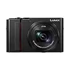 Panasonic Lumix TZ200 | Cámara compacta Expert (Sensor Grande Tipo 1 Pulgada 20MP, Zoom Leica 15x F3.3-6.4, Visor, Pantalla táctil, vídeo 4K, estabilización) Negro - versión Francesa