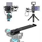 Cold Shoe Mount Extension Bracket for Microphone/LED Light fits for Vlogging Camera Sony RX100 VII A6100 A6400 A6600 Canon G7X Mark III EOS M6 Mark II GoPro Hero DJI OSMO Action Camera and SmartPhone