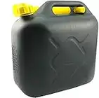 eWorld Direct- 10 Litre Petrol Can For Storage Fuel Diesel Oil Container Can Canister With Pouring Spout for Petrol and Diesel (Black)