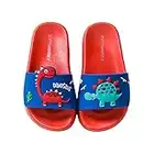 Susenstone Enfants Dinosaure Glisser Sandales Mignon Anti-dérapant Léger Plage Eau Chaussures Piscine Intérieure Extérieure Maison Pantoufles pour Tout-Petits Garçons Filles