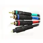 Zagall Premium Component Video with Toslink Audio Cable - 6 Feet