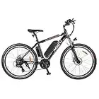 Myatu 26" Electric Bike, 50 Miles Average Range, 36V 12.5 Ah Removable Lithium Battery, Shimano 21 Speed, Double Disc Brakes, Electric Mountain Bikes With Pedal-Assist for Adults