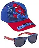 CERDÁ LIFE'S LITTLE MOMENTS Ensemble Lunettes de Soleil et Casquette Spiderman, Multicolore, One Size Unisex