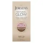 Jergens Natural Glow Healthy Complexion Daily Facial Moisturizer For Medium to Tan Spf 2 60 ml Moisturizer