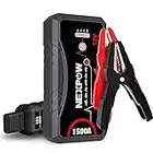 NEXPOW Car Jump Starter, 1500A Peak Car Battery Jump Starter Q10S (Up to 7.0L Gas and 5.5L Diesel Engine),12V Auto Battery Booster, Portable Lithium Jump Starter Battery Box with LED Light/USB QC3.0