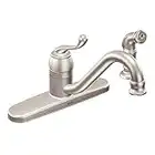 Moen CA87520SRS - Miscelatore per lavello con scarico laterale della collezione Muirfield, in acciaio INOX