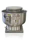 Restaurant Canopy Hood Grease Rated Exhaust Fan- High Speed Direct Drive Centrifugal Upblast Exhaust Fan with speed control- 19" Fan Base, 0.180 HP 115 Volt Single Phase Motor, 100-500 CFM (DU12HFA)