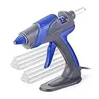 Full Size Hot Glue Gun for Construction, DIY & Crafts, Chandler Tool 60W High Temp Large Glue Gun with Stand-Up base & 12 Glue Sticks, Perfect for Home Repair, Arts & Crafts, Blue