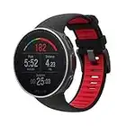 Polar Vantage V Titan Sportwatch per Allenamenti Multisport e Triathlon, con GPS, Impermeabile, Nero/Rosso