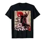 Japanischer Samurai, Bushindo-Krieger, mit Katana-Schwert T-Shirt