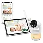 LeapFrog LF930HD 1080p Smart WiFi Remote Access Baby Monitor, 360° Pan & Tilt, 7” 720p HD Display, Color Night Light, Color Night Vision, Two-Way Intercom, Smart Sensors