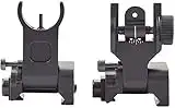 Gocheer Tactical Flip Iron Sight ist kompatibel mit Picatinny und Weaver Rails, Visierhalter Set schwarz