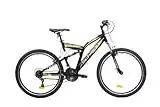 F.lli Schiano Bull 26'' MTB, Bici Biammortizzata Unisex Adulto, Nero-Giallo