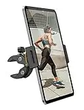 Amazon Brand - Eono Exercise Bike Tablet Holder, 360 Adjustable Gym Treadmill Tablet Mount Indoor Handlebar Bicycle Clamp for iPad 9, Pro 9.7/10.5/11/12.9, Air mini 2 3 4 5 6, iPhone, 4.7-13" Tablets