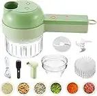 Electric Vegetable Cutter, 4 In 1 Handheld Electric Vegetable Cutter Set, Wireless Food Processor, Electric Vegetable Cutter for Garlic Pepper Chili Onion Celery Ginger Meat With Brush (1Pcs) Electric Vegetable Cutter, 4 in 1 Handheld Electric Vegetable Cutter Set, Electric Vegetable Cutter, 4 in 1 Handheld Electric Vegetable Cutter Set,Electric Vegetable Cutter, 4 In 1 Handheld Electric Vegetable Cutter Set