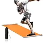 Slide Board per Allenarsi - Tappetino da allenamento scorrevole 200x50 cm | Tappetino scorrevole da allenamento per allenamento fitness, attrezzatura da palestra per allenamento cardio per