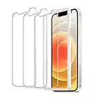 ULUQ Glass Screen Protector for iPhone 12/iPhone 12 Pro, HD Tempered Glass Film, 9H Hardness Anti Scratch, 6.1inch, 3 Pack