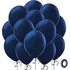 Bezente Navy Blue Latex Party Balloons, 100 Pack 12 inch Round Helium Navy Balloons for Wedding Graduation Birthday Party Backdrop Decorations