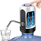 YOMYM Water Bottle Dispenser Portable Electric Water Bottle Pump for Universal 5 Gallon Bottle