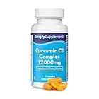 Curcuma Complex 12000 mg con pepe nero - 90 cps - Per vegani - 3 mesi di durata - SimplySupplements