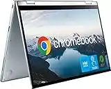 Asus Touchscreen 14'' Flip 2-in-1 Chromebook (Latest Model), Full HD Display, Intel Core M3-8100Y, 8GB RAM, 64GB eMMC, Wi-Fi 6, Webcam, NLY MP, Chrome OS, Silver