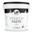 LM Strukturpaste fein 1,7 kg im Eimer - Weiß - Impasto Spachtelmasse/Strukturfarbe für den Künstlerbedarf. Die Modelliermasse/Modellierpaste mit feiner Körnung. Spachtel mit Acrylfarbe nutzbar