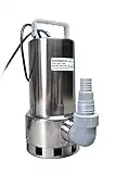 Submersible Clean/Dirty Water Sump Pump 1.5HP w/water level sensor (4 ON/OFF positions, no external float switch) 4860GPH, 26'Head, Thermal Protector, Stainless Steel, Copper Winding - Schraiberpump