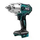 MIRTHBUY 600N.M 1/2 inch Cordless Impact Wrench, Electric Impact Wrench, 18V Brushless Impact Wrench Wrench for Makita BL1830, BL1830B, BL1840, BL1840B, BL1850, BL1850B, BL1860B