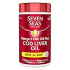 Seven Seas Omega-3 FISH Oil Plus Cod Liver Oil, 120 Capsules