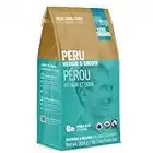 Level Ground Coffee - Peru Single Origin - Medium Roast, Whole Bean - Fair Trade, Organic, 1% For the Planet, Kosher - Specialty Coffee - Great in a Drip Brew, French Press, Pour Over- Tastes Savoury, Silky, Cocoa - 300g / 10.5oz