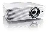 Optoma EH412ST Short Throw 1080P HDR Professional Projector | Super Bright 4000 Lumens | Business Presentations, Classrooms, or Meeting Rooms | 15,000 hour lamp life | Speaker Built In (Renewed)