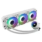 Aerocool MIRAGEL360W, Refrigeración Líquida CPU, 3xVentilador 12cm ARGB, TDP 550W,Blanco