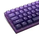 dagaladoo XVX Upgrade 132 Keys Gradient Purple Keycaps, Cherry Profile PBT Double Shot Keycaps Full Set, Custom Keyboard Keycaps for 60% 65% 75% 100% Cherry Gateron MX Switches Mechanical Keyboard