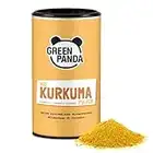 Green Panda© curcuma en polvo organica, probada y certificada en laboratorio, curcuma organica molida extra fine, perfecta para la leche dorada, 170g