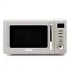 Haden Cotswold Putty 800W Microwave Oven - 20-Litre Capacity, 5 Power Levels, Digital Microwave - 60 Min Timer, Easy-to-Clean Interior, Defrost/Express Functions, Stainless Steel Countertop Microwave