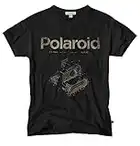PARTS & LABOR Vintage Polaroid Camera Patent T-Shirt (Black) (L)