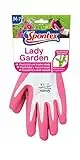 Spontex Lady Garden Handschuhe, Gartenhandschuhe für Damen, weicher Strick aus Bambus-Viskosefasern, mit Latexbeschäumung, Größe M, Farbe nicht frei wählbar, 1 Paar