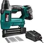 Cordless Brad Nailer, NEU MASTER NTC0023-18 Rechargeable Nail Gun/Staple Gun for Upholstery, Carpentry and Woodworking Projects, Including 18V Max. 2.0Ah Li-ion Battery and Charger