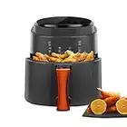 INMOZATA Air Fryer with LED Touch Screen,8L Large Oil Free Low Fat Air Fryers,60-Minute Timer & Max 200℃ Setting Digital Air Fryer,Hot Air Circulation Air Fryer Oven,4 Presets,Nonstick Basket,1400W