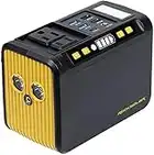 ROCKSOLAR RS81 Weekender 80W Power Station - 88Wh Lithium Battery Portable Solar Generator with LED Flashlight and Multiple Plug and Play AC/USB/USB C/12V DC Outlets for Home, Outdoors Adventures