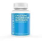 BodyBio Postbiotic - Butyrate Supplement | Butyric Acid + Calcium + Magnesium | Highly Bioavailable | No Fillers | No Additives | Vegetarian-friendly | 100 Capsules