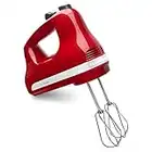 KitchenAid KHM512ER 5-Speed Hand Mixer, Empire Red