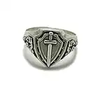 Bague homme en argent sterling 925 Épée solide R001787