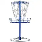 Yaheetech Portable Disc Golf Basket Target Disc Sports 12-Chain Practice Disc Golf Target Steel Hole Disc Golf Goals Catcher Indoor & Outdoor, Blue